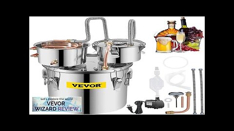 VEVOR Alcohol Still 5 Gal 19L Water Alcohol Distiller Copper Tube Review