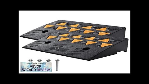 VEVOR Rubber Curb Ramp 2 Pack 5" Rise Height Heavy-Duty 33069 lbs/15 Review