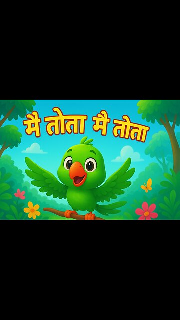 Mai Tota Mai Tota | Mithu Mithu Parrot Kids Rhyme | 3D Animated Hindi Song