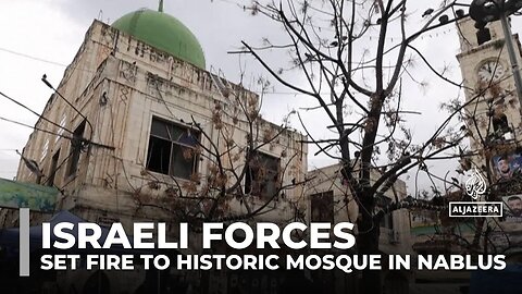 Israel Set Fire to Historic Mosque