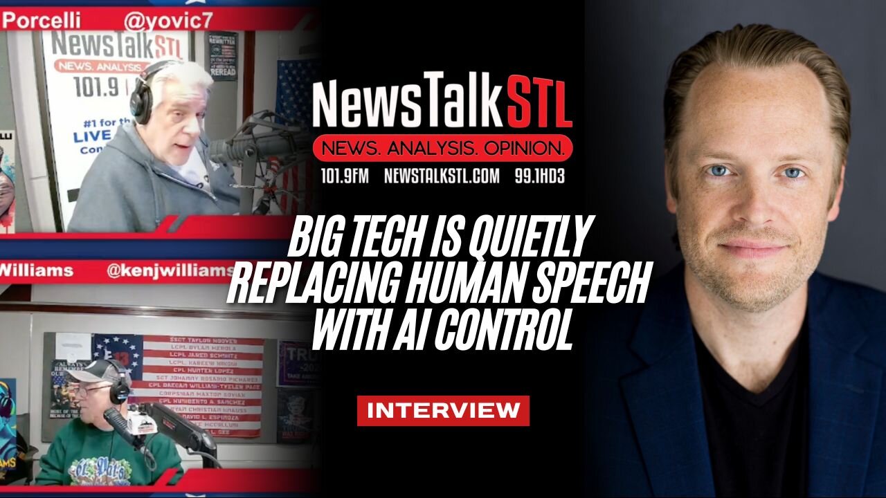 Big Tech Is Quietly Replacing Human Speech With AI Control | Interview on The Vic Porcelli Show