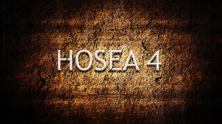 Hosea Chapter 4 | Pastor Anderson