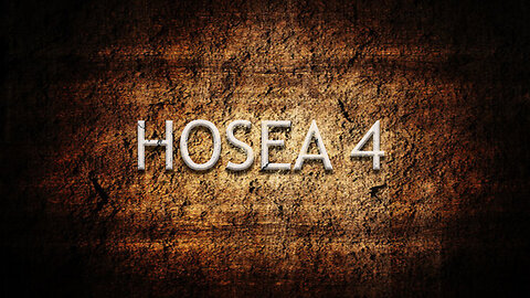 Hosea Chapter 4 | Pastor Anderson