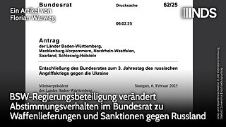 BSW-Regierungsbeteiligung verändert Abstimmungsverhalten im Bundesrat | Florian Warweg | NDS