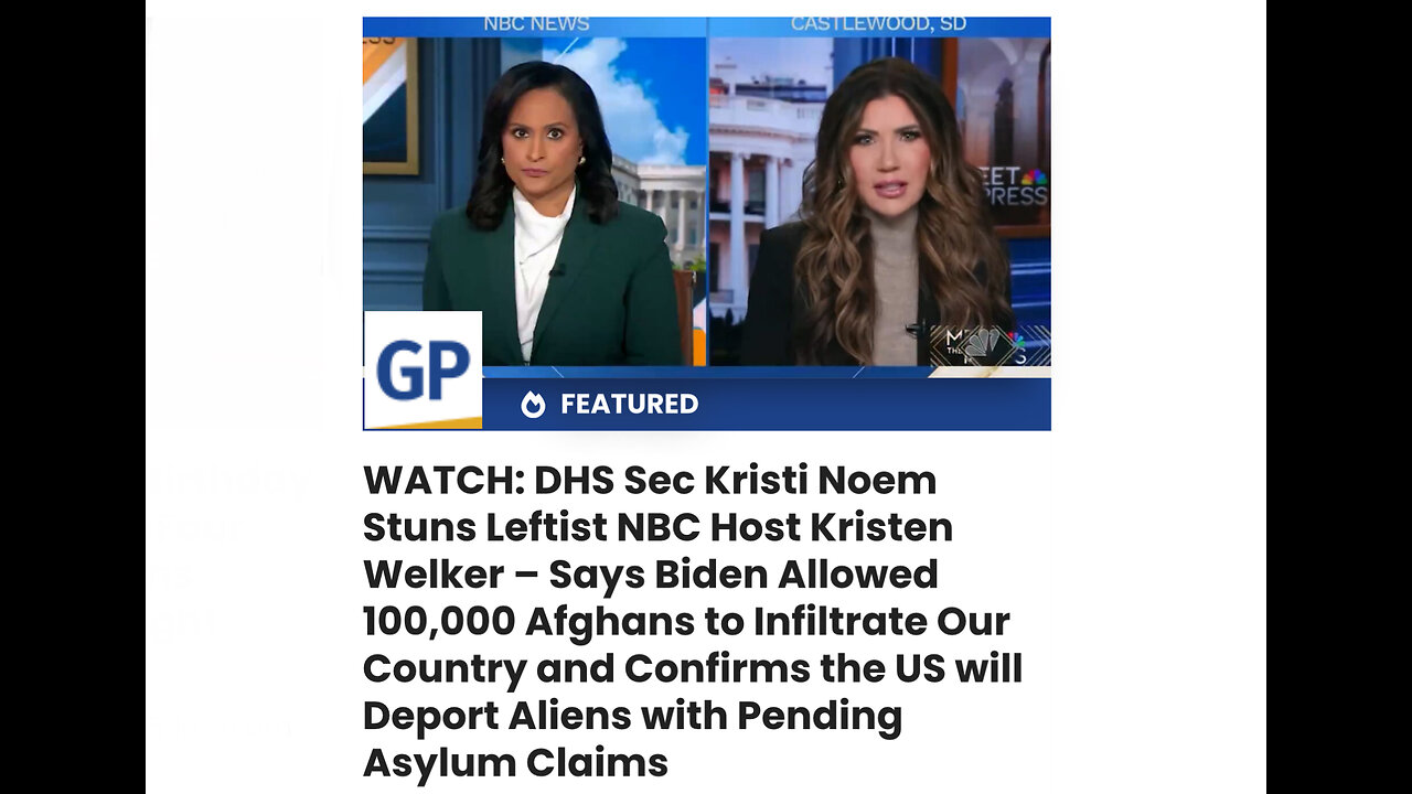 Allowed 100,000 Afghans to Infiltrate Our Country and Confirms the US will Deport Aliens