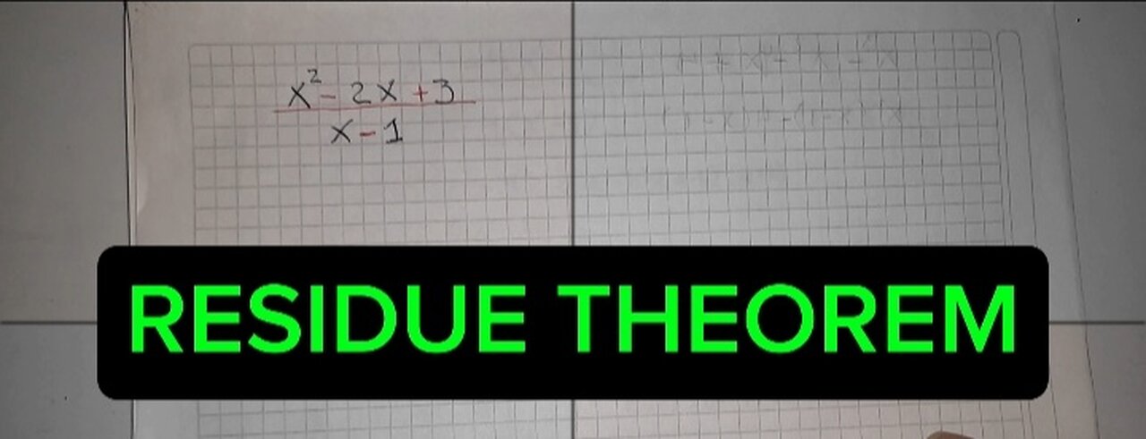 RESIDUE THEOREM