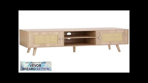 VEVOR Rattan TV Stand Boho TV Cabinet for 55 inch TV Mid Review