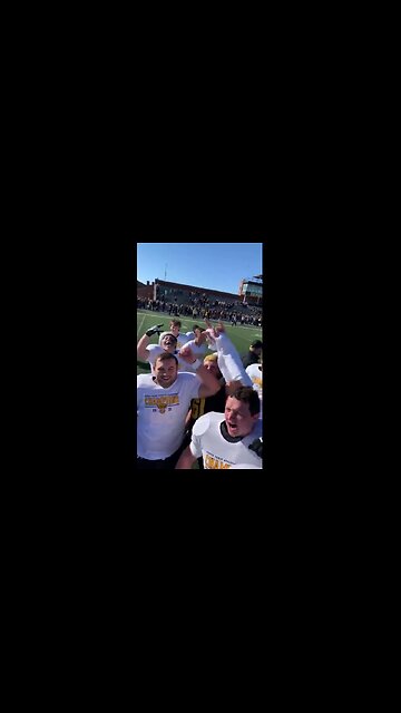 November 6, 2021 - DePauw Football Team After Clinching NCAC Championship