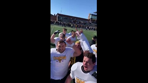 November 6, 2021 - DePauw Football Team After Clinching NCAC Championship