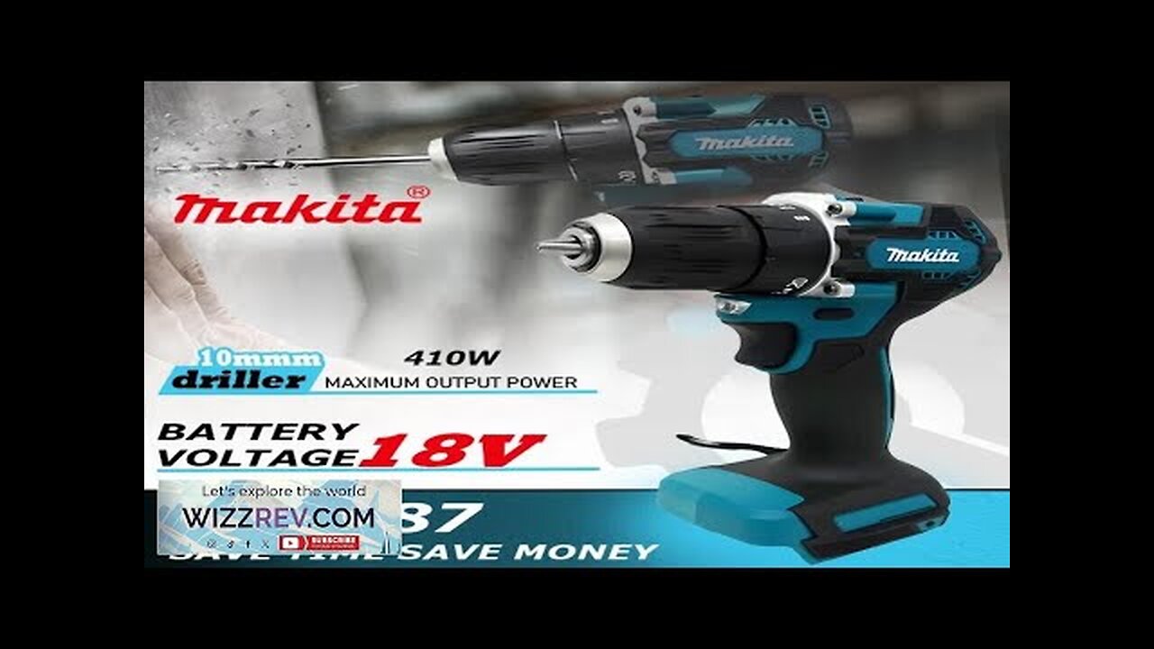 Makita DDF487 18V Screwdriver Cordless Percussion Drill Electric Variable Speed Brushless Review