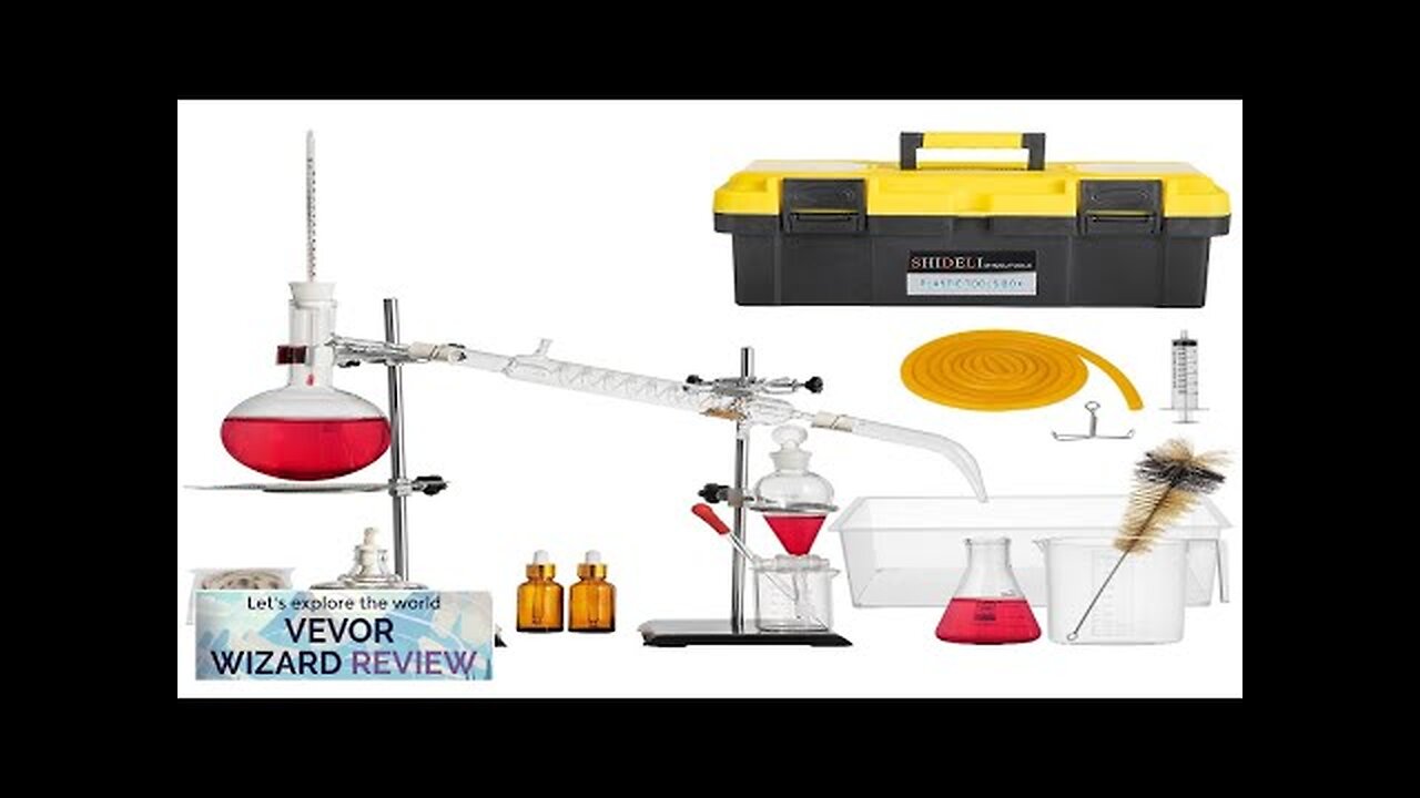 VEVOR Distillation Apparatus Kit 500ml Essential Oil Distiller Fractional Distillation Kit Review