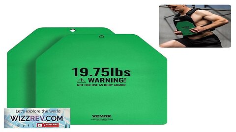 VEVOR Weight Vest Plates for Strength Training Running Workout 2x19.75 LB Plates Review