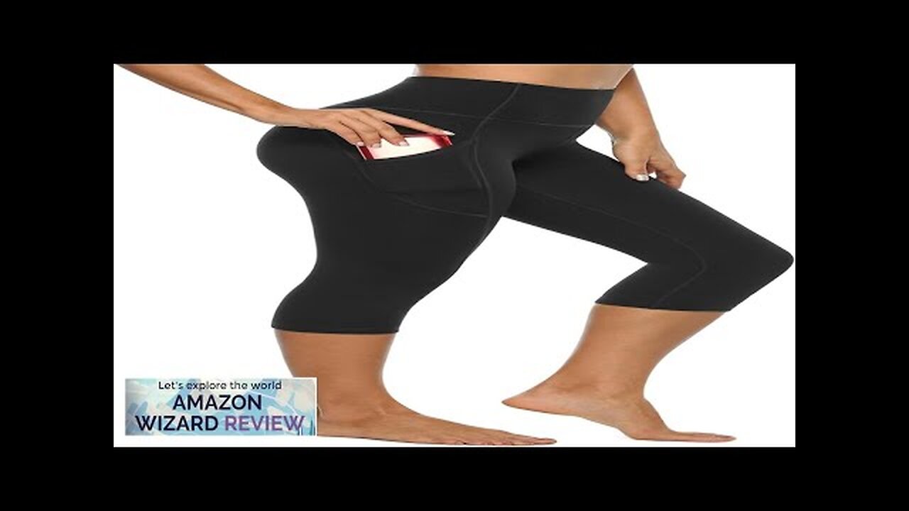 Stelle Women's Capri Yoga Pants with Pockets Essential High Waisted Legging Review