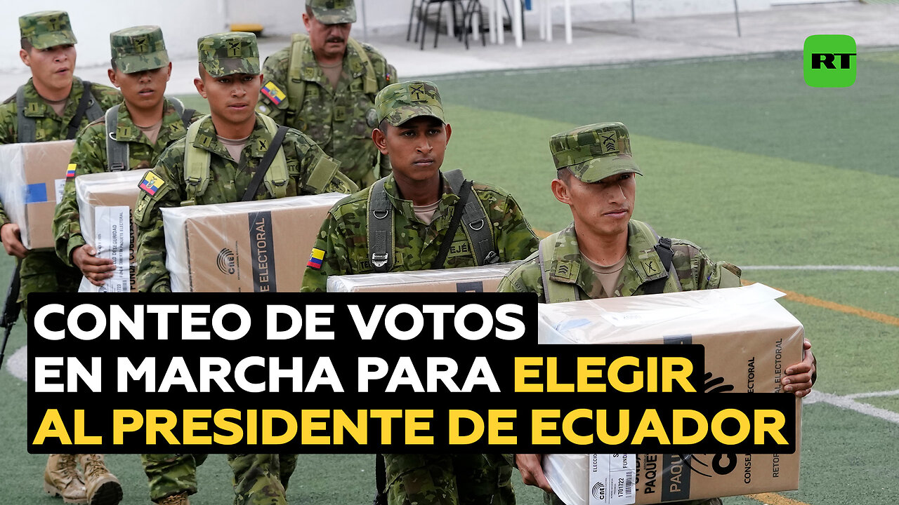 Comienza el conteo de votos para determinar el nuevo presidente de Ecuador