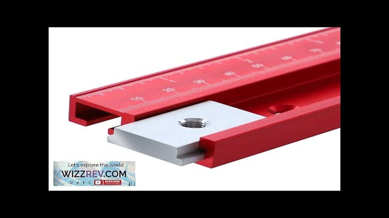 300-1220mm Red Aluminum Alloy 45 Type T-Track Scale Woodworking T-slot Miter Track Review