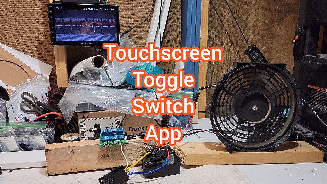 Controlling A 10" Fan, From Radio's Touchscreen Controls Via My Toggle Switch App