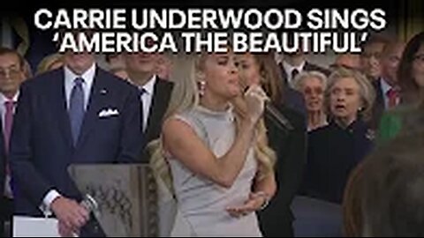 Carrie Underwood performs 'America the Beautiful' after awkward silence