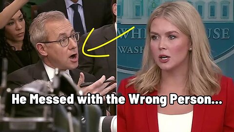 Trump's Press Secretary Drops Hammer On Woke Reporter For Lying At Press Brief