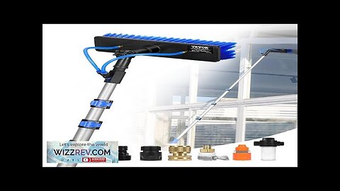 Water Fed Pole Kit 20FT Solar Panel Cleaning Pole 180° Rotatable Brush Review