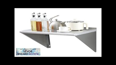 VEVOR 18" x 24" Stainless Steel Shelf Wall Mounted Floating Shelving Review