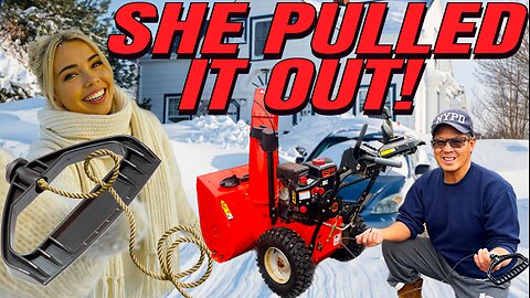 How to fix your broken pull rope recoil starter on an Ariens Deluxe 24” Snowblower in 5 minutes!