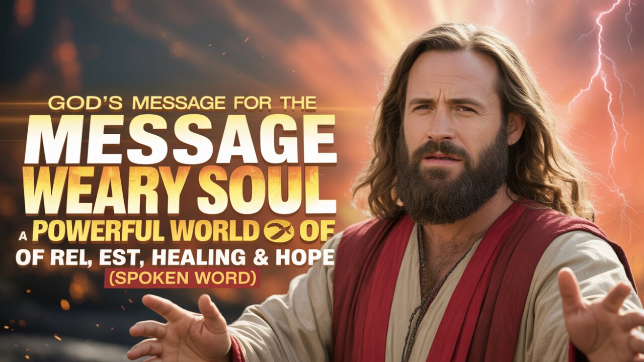 God’s Message for the Weary Soul | A Powerful Word of Rest, Healing & Hope (Spoken Word)