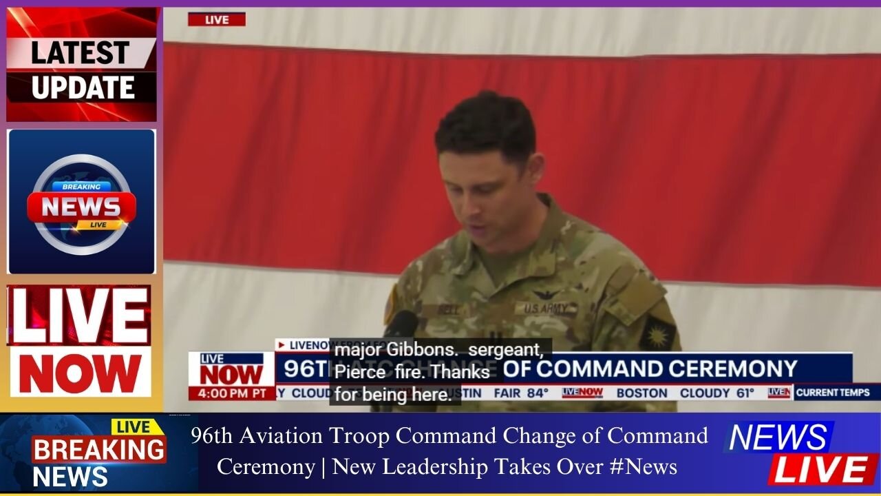 96th Aviation Troop Command Change of Command Ceremony | New Leadership Takes Over #News