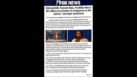 LETICIA JAMES CRYING FOUL? tic-toc