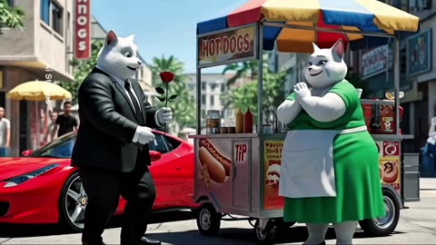 Fat cat and skinny cat love story 😍 A love story you never forget