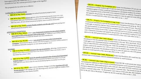 Florida’s 13 NEW Property Tax Bills SUCK!