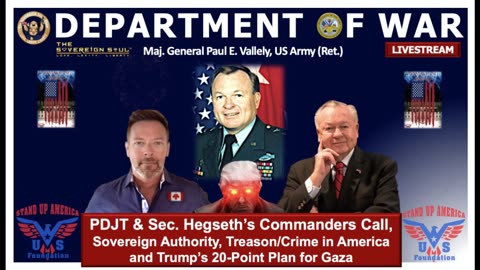 MG Paul E Vallely (US Army, Ret) on Trump, DEPT of WAR Commanders Speech, Crime & Treason in America