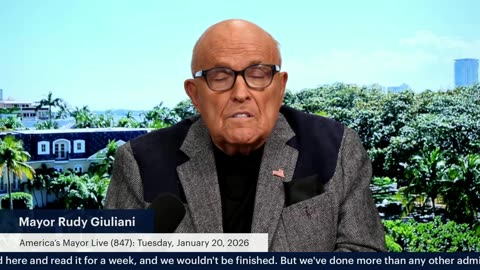 America's Mayor Live (847): President Trump Takes the Podium to Highlight First Year Accomplishments