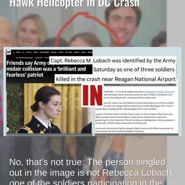 Fact Check: Post FALSELY Identifies Woman In Photo As Pilot Of Black Hawk Helicopter in DC Crash