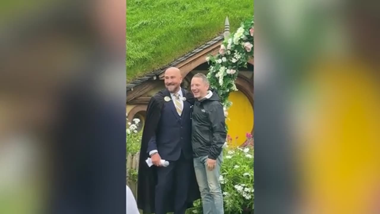 Elijah Wood crashes Lord of the Rings themed wedding in New Zealand