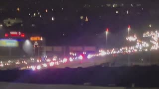 Last Night: MASSIVE POLICE PRESENCE AS FAR AS THE EYE CAN SEE NEAR DOWNTOWN LOS ANGELES