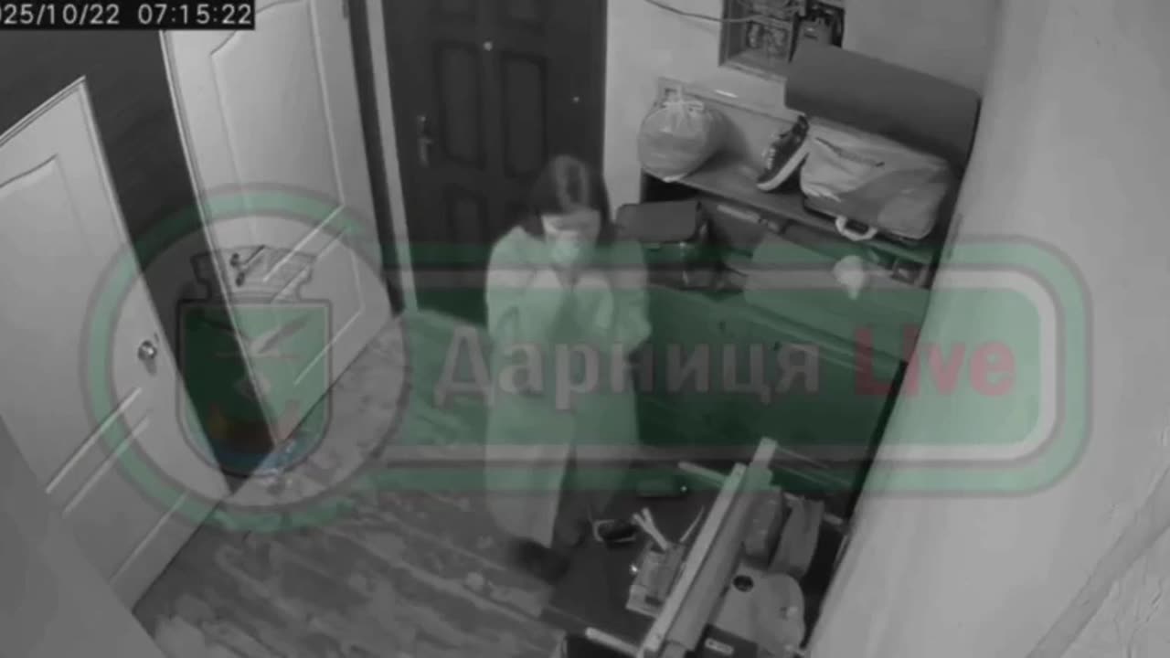 Moment of explosion in Kyiv during night shelling…