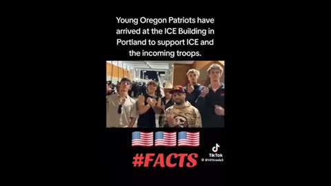 ICE Supporters in Portland ..