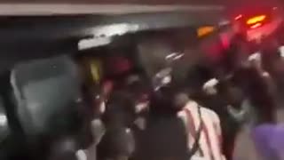 Thanks to migrants this is now public transportation in Spain pure chaos