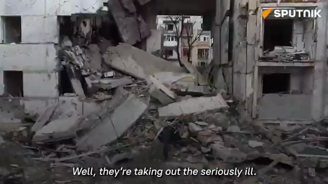 Residents in Kurakhovo in Eastern Ukraine Waiting Through the War Until Now