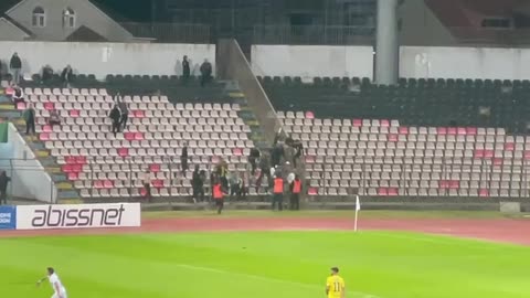 dhuna e tifozeve elbasan