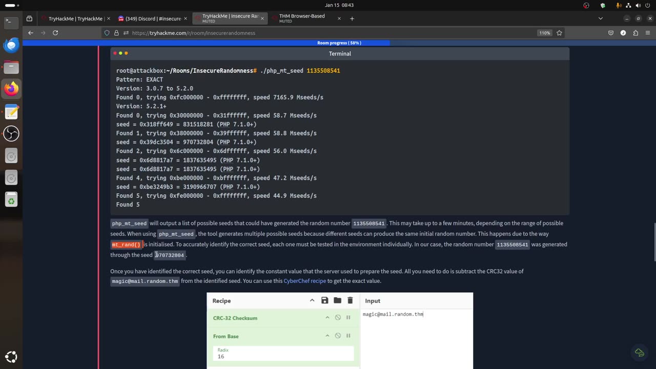 🎲🎲Insecure Randomness | Incorrectly configured randomness lead to application compromise | TryHackMe