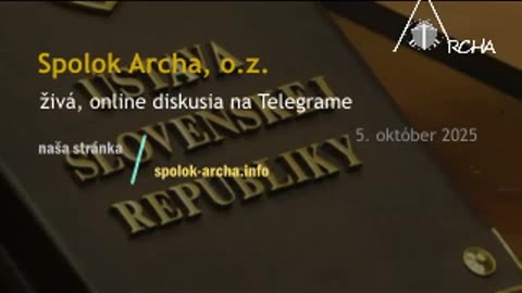 Spolok Archa, o.z. - 05.10.2025 - živá diskusia v Telegrame