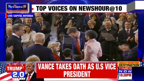 US Presidential Inauguration Ceremony: JD Vance Takes Oath As Vice President Of US | Breaking News