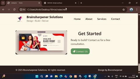 How I created a professional website under 10 minutes with AI