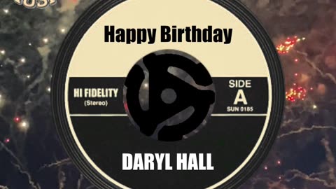 HAPPY BIRTHDAY to DARYL HALL