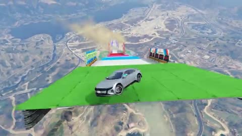 Extreme GTA 5 Mega Ramp Gameplay | Impossible Jumps & Crashes