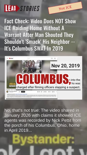Fact Check: Video Does NOT Show ICE Raiding Home After Man Shouted They Shouldn't Smack Neighbor