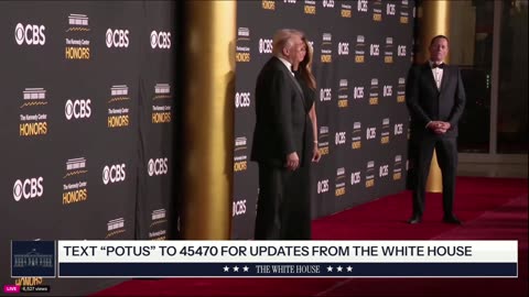 President Trump and First Lady Arrive at the Kennedy Center Honors