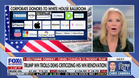 Kellyanne Conway Has a Theory Why Left Is Melting Down Over Trump’s Ballroom
