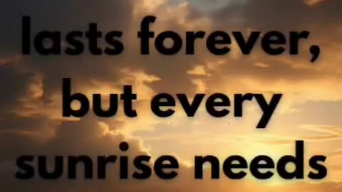 No Storm Lasts Forever | Every Sunrise Needs Clouds | Daily Motivation